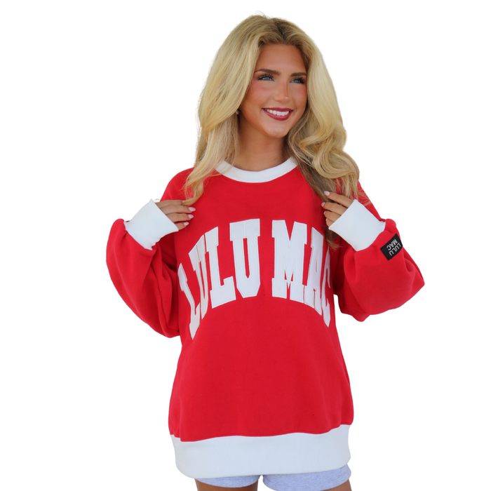 LM-SW-1002 Color Block Red/White - Stitch