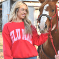 LM-SW-1006 LULU MAC RED W/PINK GINGHAM