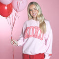 LM-SW-1006 XOXO PINK W/RED GINGHAM