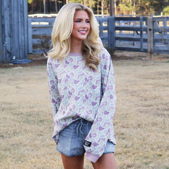 LM-WAFFLE LONGSLEEVE TOP-CAMO