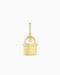 Lock & Key Statement Charm || option::18K Gold Plated
