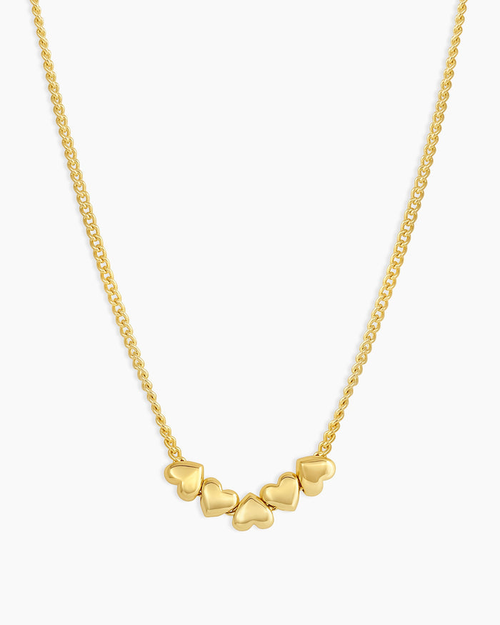 Lou Heart Necklace || option::18K Gold Plated