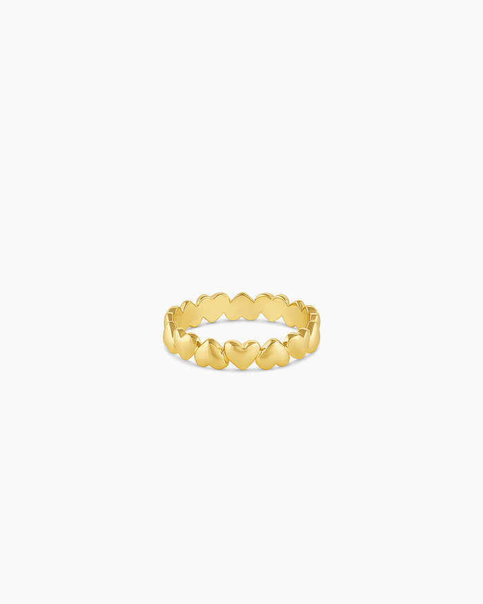 Lou Heart Ring || option::18K Gold Plated