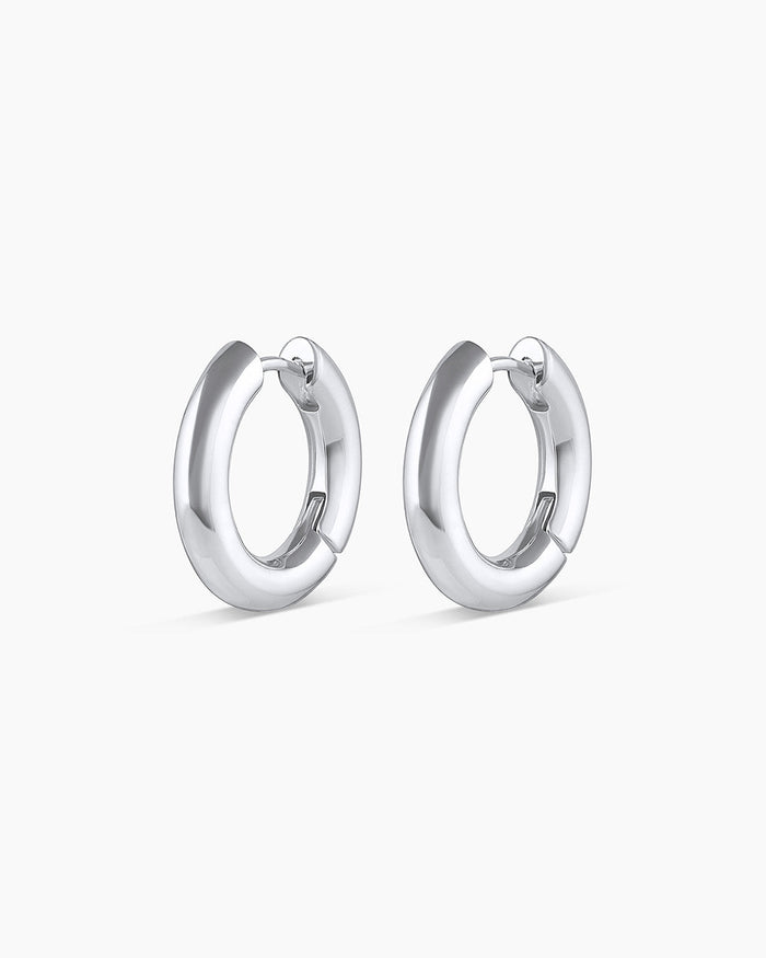 Lou Hoops || option::Silver Plated