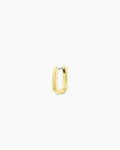Lou Link Charm Huggie || option::18K Gold Plated