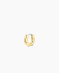 Lou Charm Huggie || option::18K Gold Plated