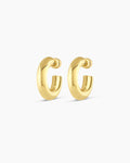 Lou Statement Small Hoops || option::18K Gold Plated