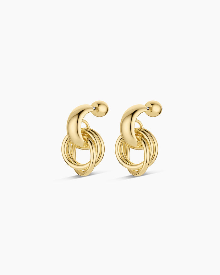 Lou Trio Earrings || option::18K Gold Plated