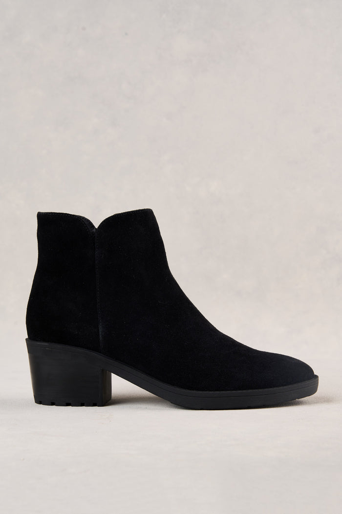Louise Suede Boot - Black