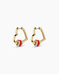 Love Pearl Hoops || option::18K Gold Plated