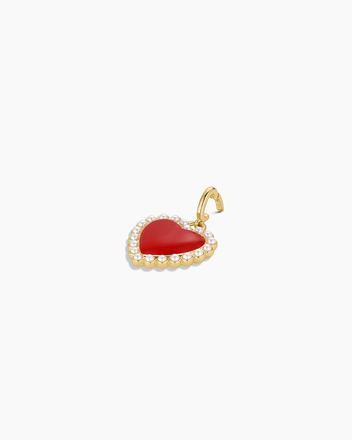 Love Pearl Parker Charm || option::18K Gold Plated