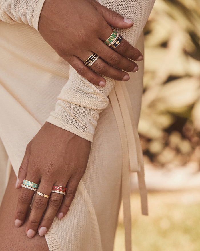 Love U Ring || option::18K Gold Plated