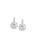 MARIE ROUND-CUT EARRINGS IN MOISSANITE, STERLING SILVER