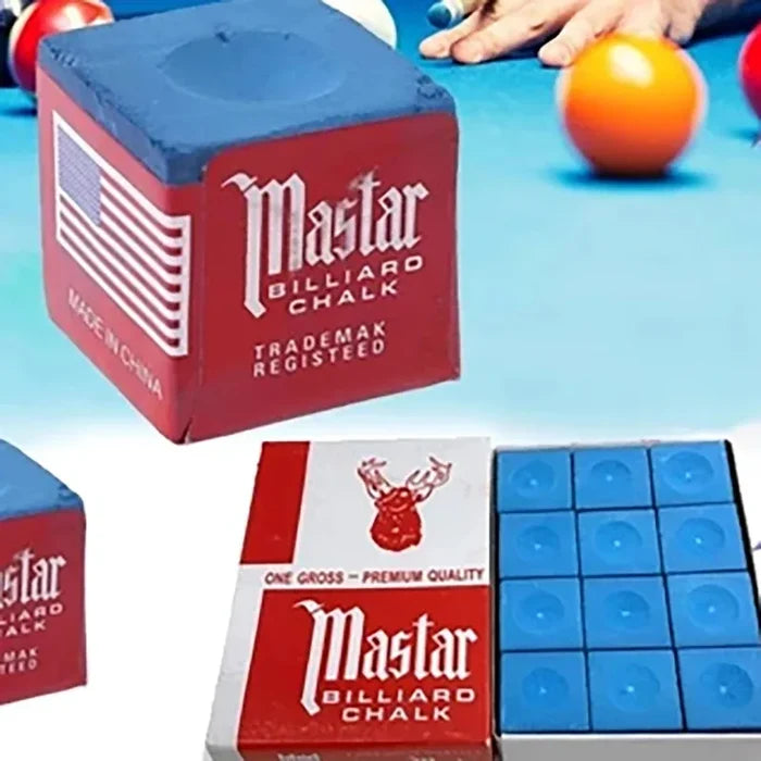 Master Chalk 12pcs Chalk Billiard Chalk Billiard Billiard Cue