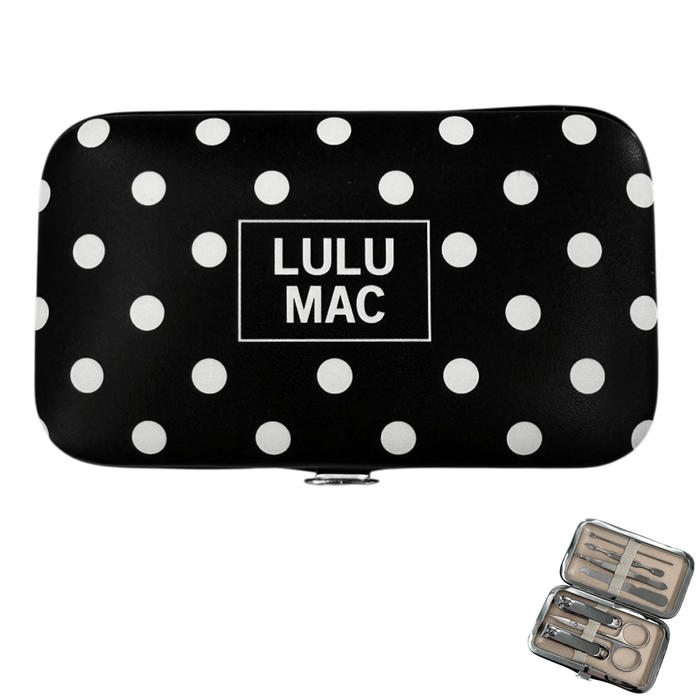 MCPD- Black/White Dot Manicure Set