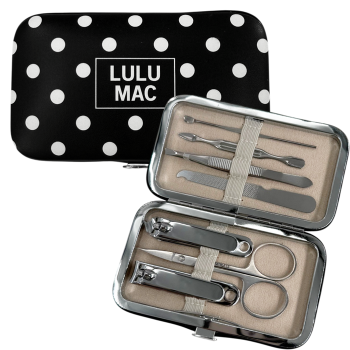 MCPD- Black/White Dot Manicure Set