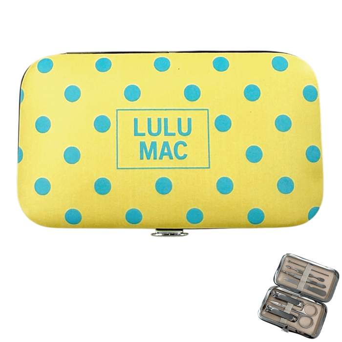 MCPD- Butter/Blue Dot Manicure Set