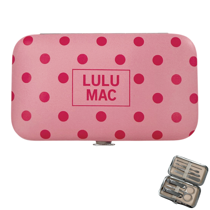 MCPD- Pink/Hot Pink Dot Manicure Set
