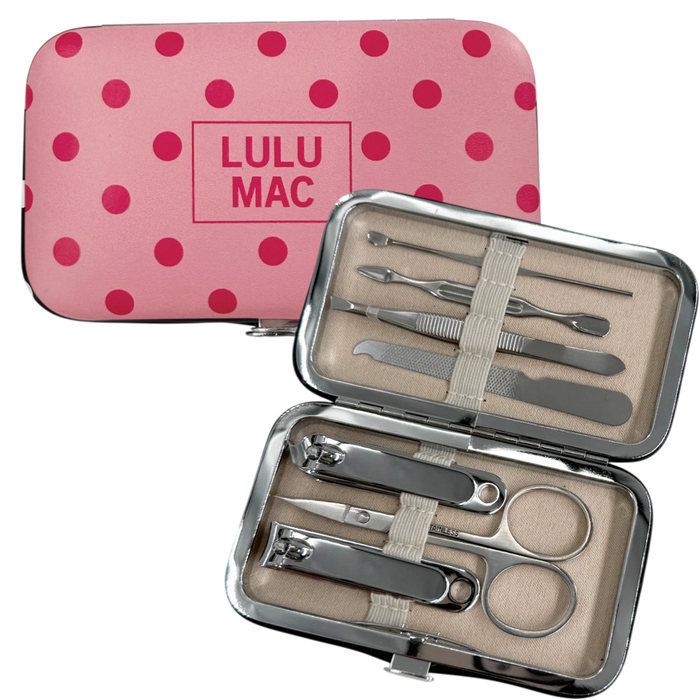 MCPD- Pink/Hot Pink Dot Manicure Set