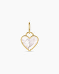 Melrose Heart Charm || option::18K Gold Plated