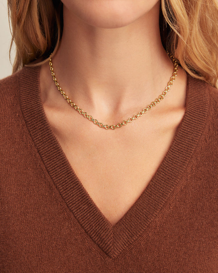 Melrose Necklace || option::18K Gold Plated