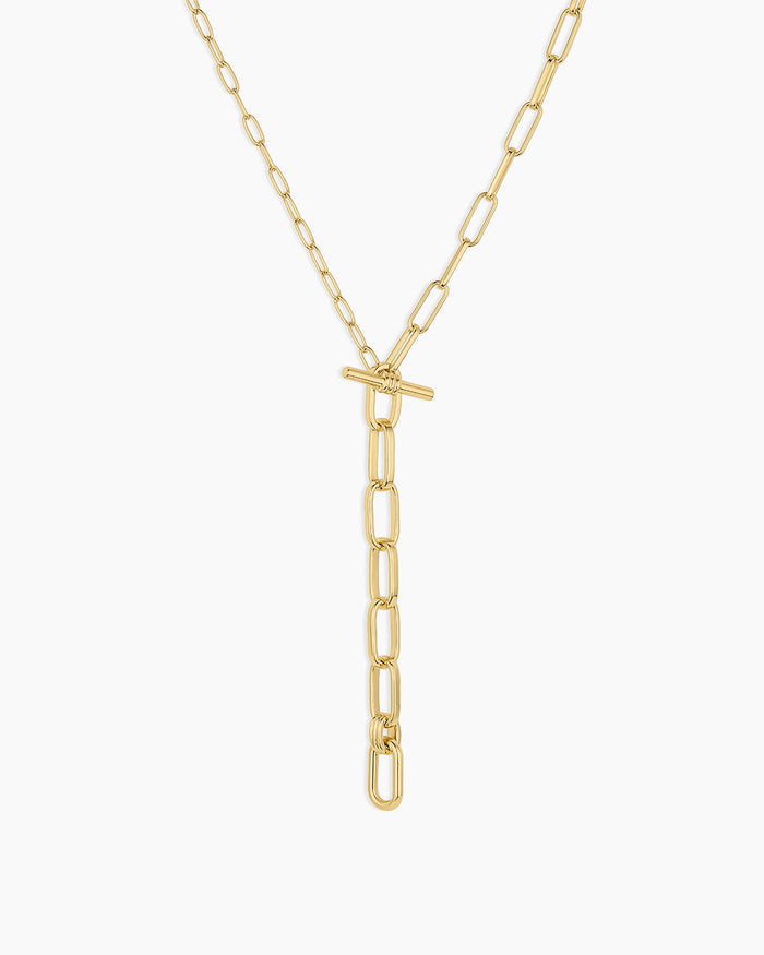 Melrose Toggle Lariat || option::18K Gold Plated