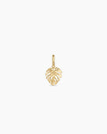 Monstera Parker Charm || option::18K Gold Plated
