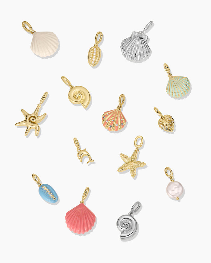 Monstera Parker Charm || option::18K Gold Plated