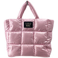 MP-8273 Large Puffer Metallic Handbag-Rose Gold