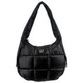 MP-8412 PUFFER METALLIC TOTE BAG - MATTE BLACK