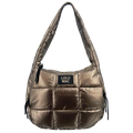 MP-8412 PUFFER METALLIC TOTE BAG - OLIVE