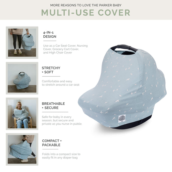 Multi-use Cover, Stormy Blue Checker