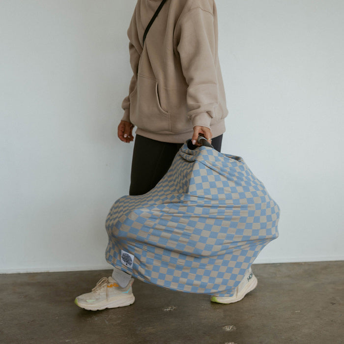Multi-use Cover, Stormy Blue Checker