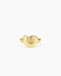 Nautilus Ring || option::18K Gold Plated