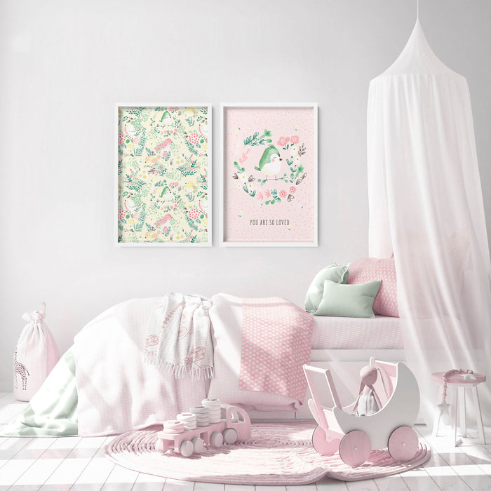 Nursery wall art decor | set of 2 wall art prints