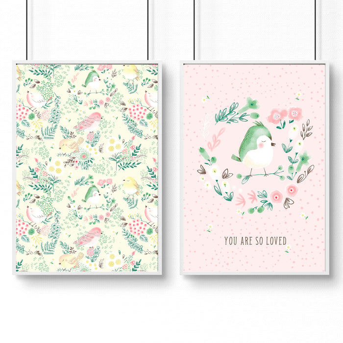 Nursery wall art decor | set of 2 wall art prints