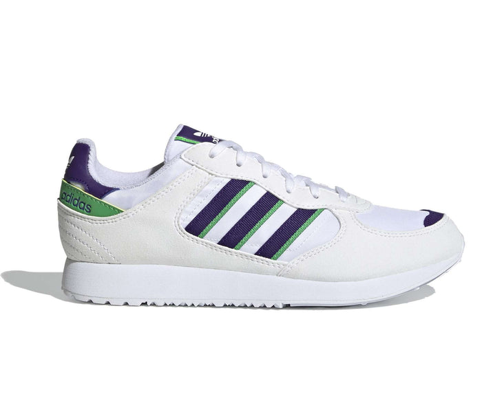 CLOUD WHITE / COLLEGIATE PURPLE / ENERGY GREEN / 7 US