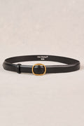 Oval Buckle Belt - Black