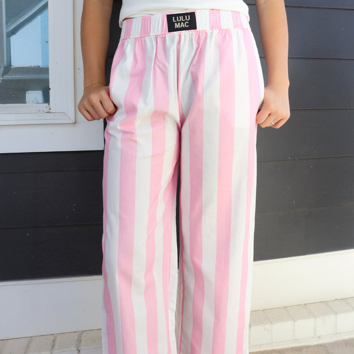 PADB- DARBY STRIPE PANT LIGHT PINK