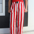 PADB- DARBY STRIPE PANT RED