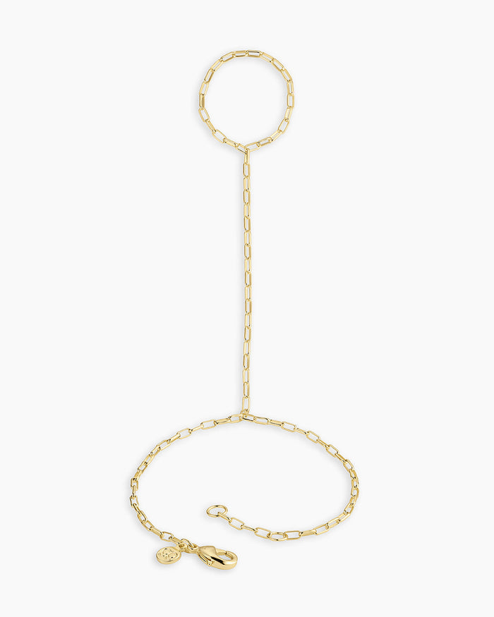 Parker Delicate Hand Chain || option::18K Gold Plated