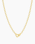 Parker Heart Mini Necklace || option::18K Gold Plated