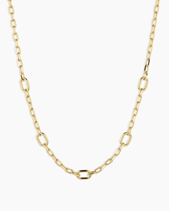 Parker Link Necklace || option::18K Gold Plated