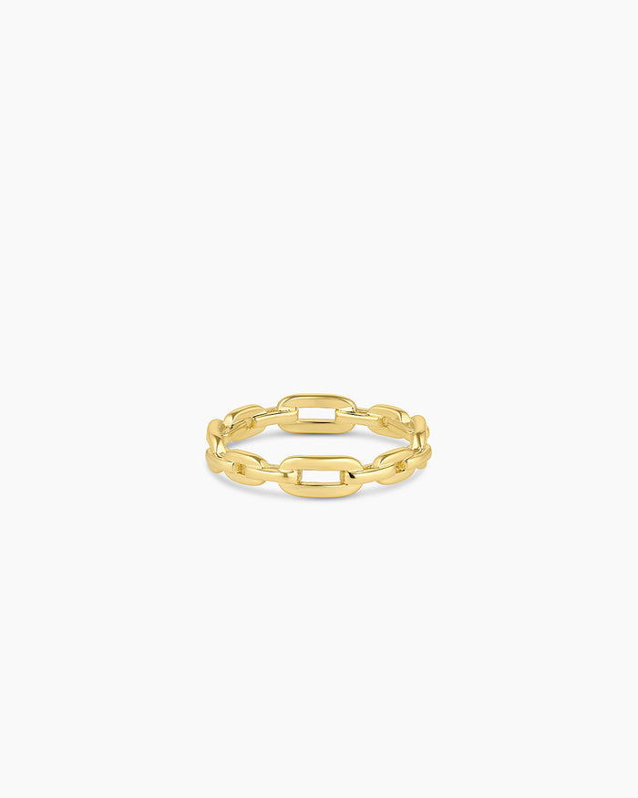 Parker Link Ring, 18K Gold Plated link ring, chain link ring || option::18K Gold Plated