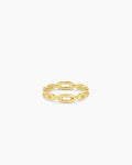 Parker Link Ring, 18K Gold Plated link ring, chain link ring || option::18K Gold Plated