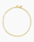 Parker Mini Anklet chain link anklet || option::18K Gold Plated