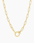 Parker Necklace Paperclip Necklace || option:: 20 in., 18K Gold Plated
