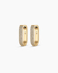 Parker Shimmer Huggies || option::18K Gold Plated