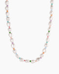 Pearl Rainbow Cove Necklace || option::18K Gold Plated