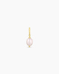 Pink Pearl Parker Charm || option::18K Gold Plated, Pink Freshwater Pearl